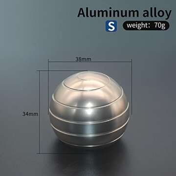 Aomeiter Optical Illusion Fidget Spinner Desktop Toy