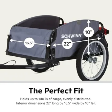 Schwinn Daytripper Cargo Trailer Collapsible 100 lbs Capacity