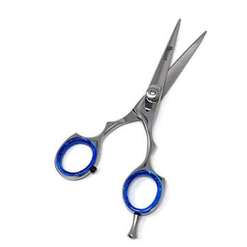 5.5" Professional Hair Cutting & Thinning Barber Scissors Set, Stainless Steel, Lightweight Razor Ed...