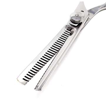 5.5" Professional Hair Cutting & Thinning Barber Scissors Set, Stainless Steel, Lightweight Razor Edge Haircut Scissors for Hair Salon, Hairdresser