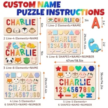 Custom Name Puzzles for Toddlers - Unique Gifts for Kids