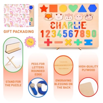 Custom Name Puzzles for Toddlers - Unique Gifts for Kids