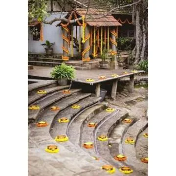 Vibrant 5 Pc Marigold Garland for Festive Decor