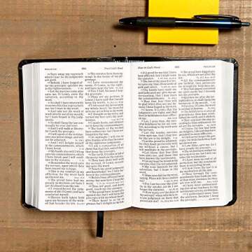 KJV Large Print Personal Bible - Charcoal Leathertouch