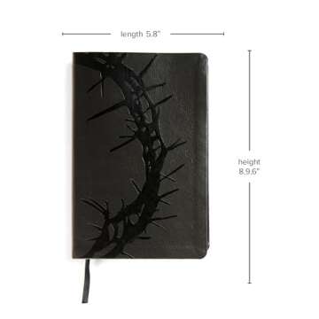 KJV Large Print Personal Bible - Charcoal Leathertouch