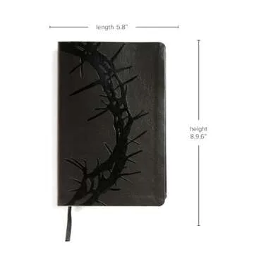 KJV Large Print Personal Bible - Charcoal Leathertouch