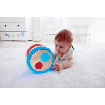 Hape Baby Drum - Colorful Rolling Musical Toy