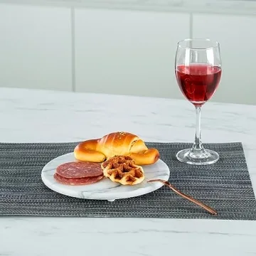 Natural Marble Trivet Serving Board 8 Inch Off-White