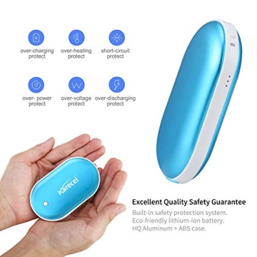 KARECEL Rechargeable Hand Warmer & Power Bank - 5200mAh