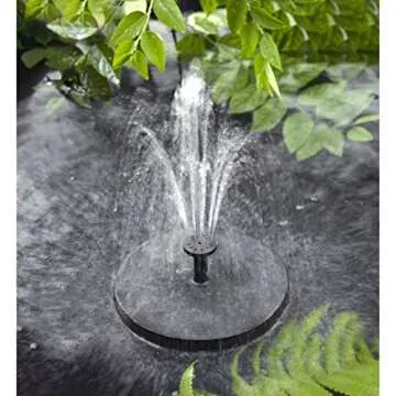 Eco-Friendly Solar Fountain Pump for Bird Baths and Ponds