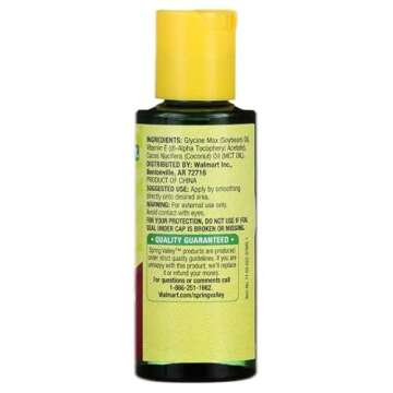 Foxie Spring Valley Vitamin E Oil with Keratin For Skin Health, 12000 IU, 2 fl oz