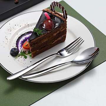 Premium 40 Piece Stainless Steel Silverware Set for Dining