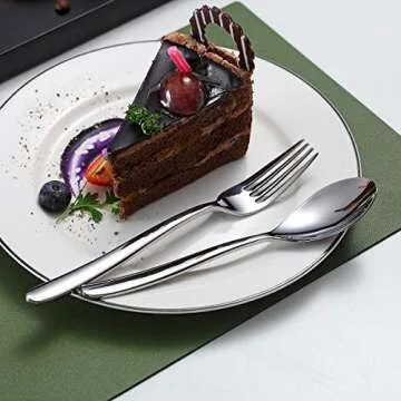 Premium 40 Piece Stainless Steel Silverware Set for Dining