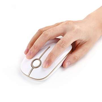 Vssoplor Wireless Mouse - Slim & Quiet Optical Mouse