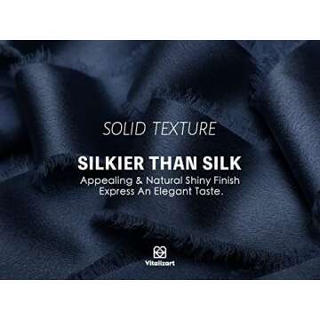 Vitalizart Navy Blue Ribbon Silk Satin 1-1/2 inch x 15 Yard Navy Blue Handmade Frayed Ribbons for Gift Wrapping Baby Shower Wedding Bridal Bouquets Holiday Decor