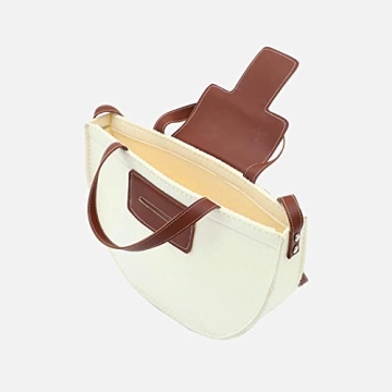 YAHUAN Cute Small Crossbody Felt Tote Bag for Women