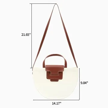 YAHUAN Cute Small Crossbody Felt Tote Bag for Women