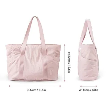 BAGSMART Women's Tote Bag for Gym, Work and Travel