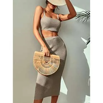 Stylish Knitted Two-Piece Set by SheIn for Women