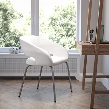 Stylish LeatherSoft Side Reception Chair for Modern Comfort
