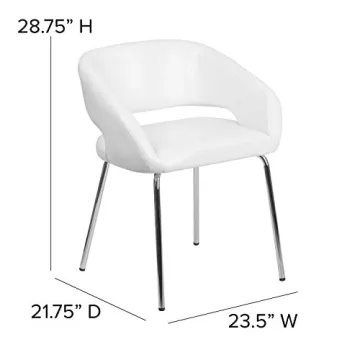 Stylish LeatherSoft Side Reception Chair for Modern Comfort