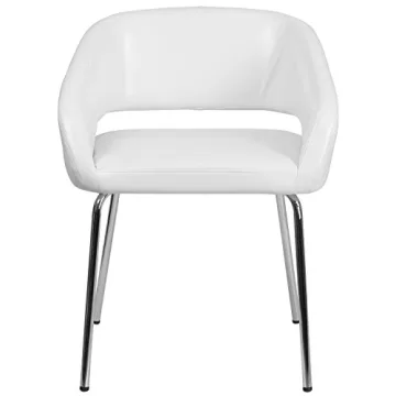 Stylish LeatherSoft Side Reception Chair for Modern Comfort