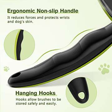 Pecute Self-Cleaning Slicker Brush for Dogs, Cats, Lightweight Dog Brush for Shedding Massaging Grooming, Cat Brush Gently Removes Loose Fur Undercoat for Small Dogs Cats Rabbits of All Hair Types