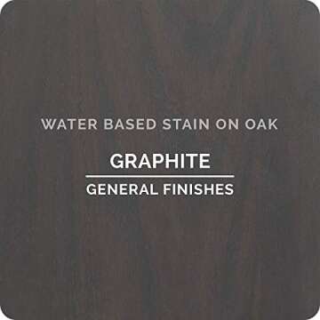 General Finishes Water Based Wood Stain, 1 Quart, Graphite