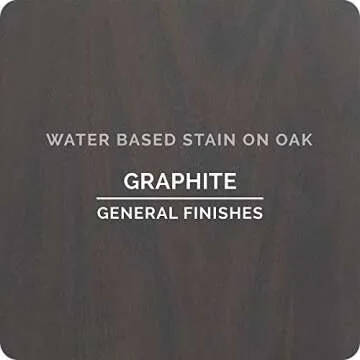 General Finishes Water Based Wood Stain, 1 Quart, Graphite