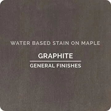 General Finishes Water Based Wood Stain, 1 Quart, Graphite