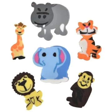 Mini Zoo Animal Eraser Assortment for Kids' Parties
