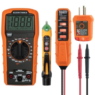 Klein Tools MM320KIT Digital Multimeter Kit - Complete Electrical Testing Solution