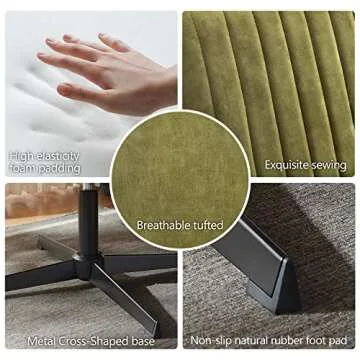 Art Leon Criss Cross Chair - Stylish Armless Desk Chair