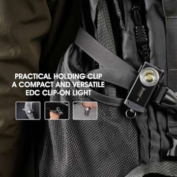 WUBEN G2 Flashlight - Compact 500 Lumens Keychain Light