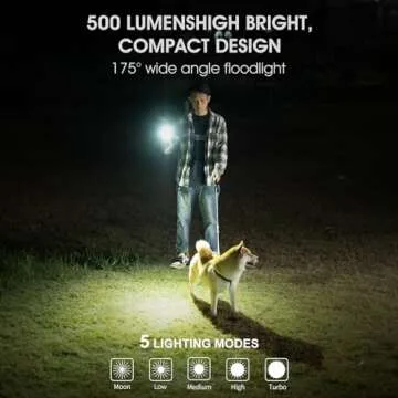WUBEN G2 Flashlight - Compact 500 Lumens Keychain Light