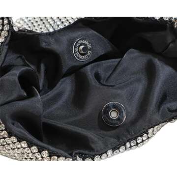 UMREN Bling Rhinestone Evening Clutch Bag for Women