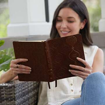 KJV Journal the Word Bible, Reflect, Journal or Create Art Next to Your Favorite Verses (Brown Leath...