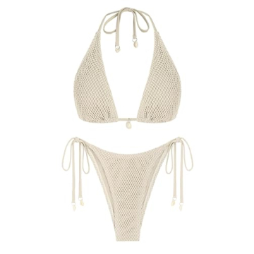 ZAFUL Women's Multiway Fishnet Bikini Stylish Swimwear