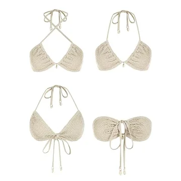 ZAFUL Women's Multiway Fishnet Bikini Stylish Swimwear