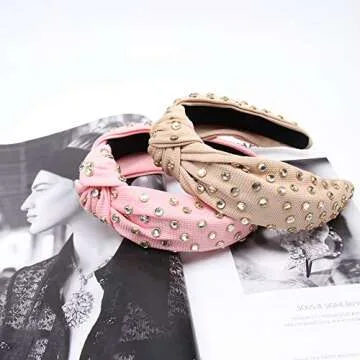 Stylish Pearl Knotted Headbands 2PCS for Women Fashion