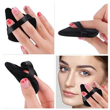 Sibba 12Pcs Triangle Powder Puffs for Flawless Makeup