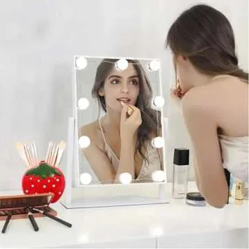 LOTIKOU 1 Pcs Strawberry Ceramic Makeup Brush Holder,Ceramic Strawberry Pencil Holder,Strawberry Makeup Brush Storage Holder,Strawberry Pencil Holder for Desk Strawberry Desk Accessories (Red)