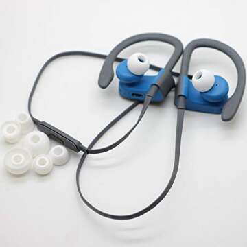 Premium Silicone Ear Tips for Powerbeats 2 & 3 - 4 Pairs (White)