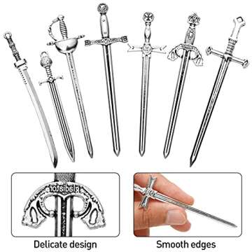 Zonon Antique Sword Bookmark Charms for Book Lovers