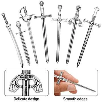 Zonon Antique Sword Bookmark Charms for Book Lovers
