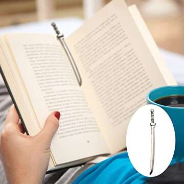 Zonon Antique Sword Bookmark Charms for Book Lovers
