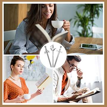 Zonon Antique Sword Bookmark Charms for Book Lovers