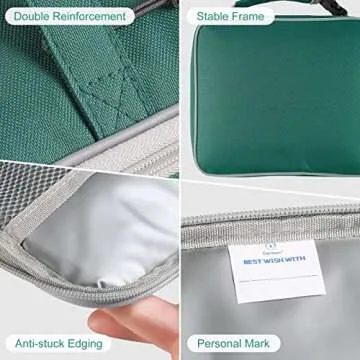 Genteen Lunch Box Kids,Insulated Lunch Bag Kids Boys Girls,Soft Bag Mini Cooler Back to School Thermal Meal Tote Kit Lunch Box for School,Work,Outdoor (Green)