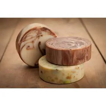 Crafters Elements Round Soap Mold Shaving Shave Mold Luffa Mold Disk Lotion Shampoo Bar Soap Making 12 Cavity 4oz Bars Resin