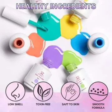 Makartt Gel Nail Polish Kit- 22 Bright Colors Gel Nail Polish Set Crystal Rose Classic Green Peach Pink Empire Yellow Color Fall Trend Soak off LED Gel Polish with Base/Top Coat, Manicure Salon Home